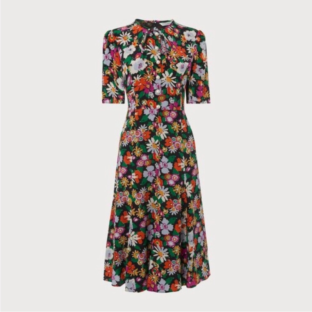 LK Bennet Montana floral silk tea dress. UK8/US4. Kate Middleton brand. Like new
